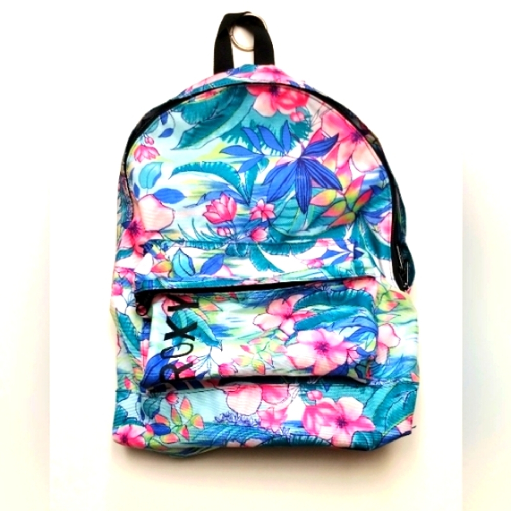 ROXY Floral Backpack with Tropical Print